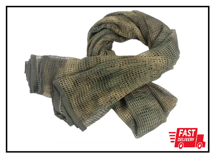 HYOUT Tactical Neck Scarves Woodland Camo Scarf Desert Shemagh for Outdoor Sport