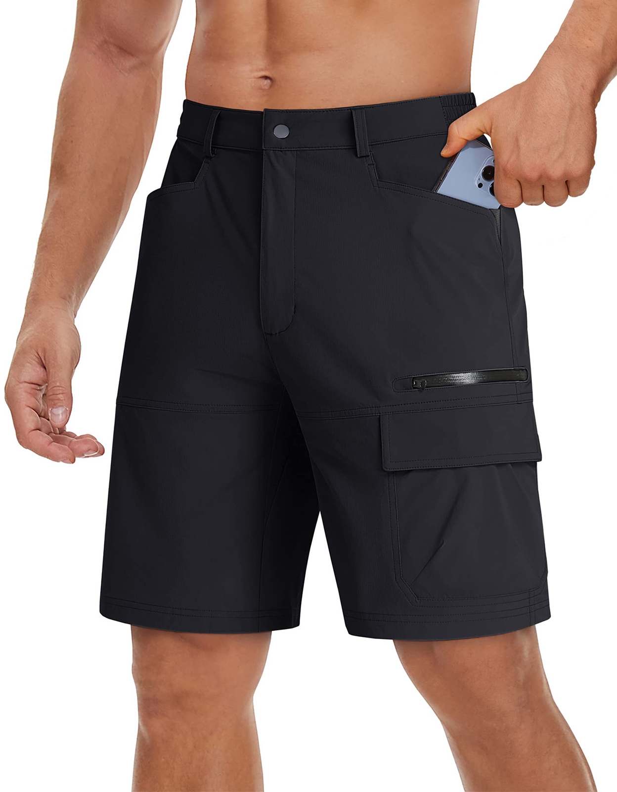 Men’s Tactical Hiking Shorts Quick Dry Cargo Combat Summer Outdoor Casual Pants
