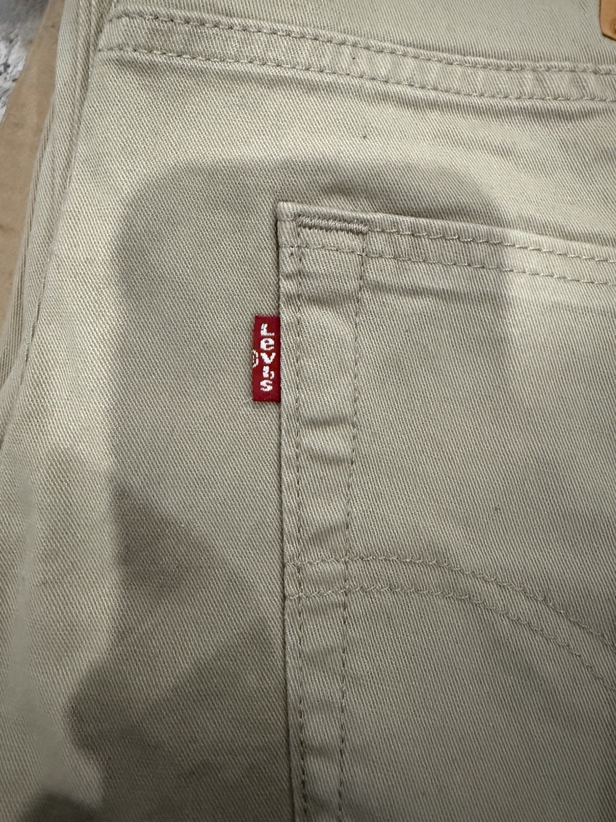 Levi’s Men’s 514 Straight Fit Stretch Jeans, Tan, 34×30 Sits Below Waist