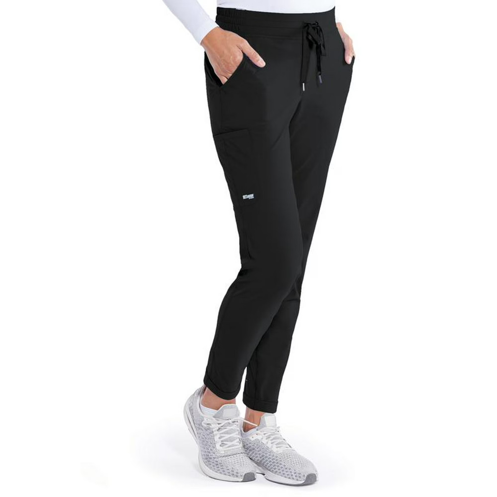 GREYS ANANTOMY EDGE WOMEN 6 POCKET SCRUB PANTS IN BLACK IN ALL SIZES # GEP525