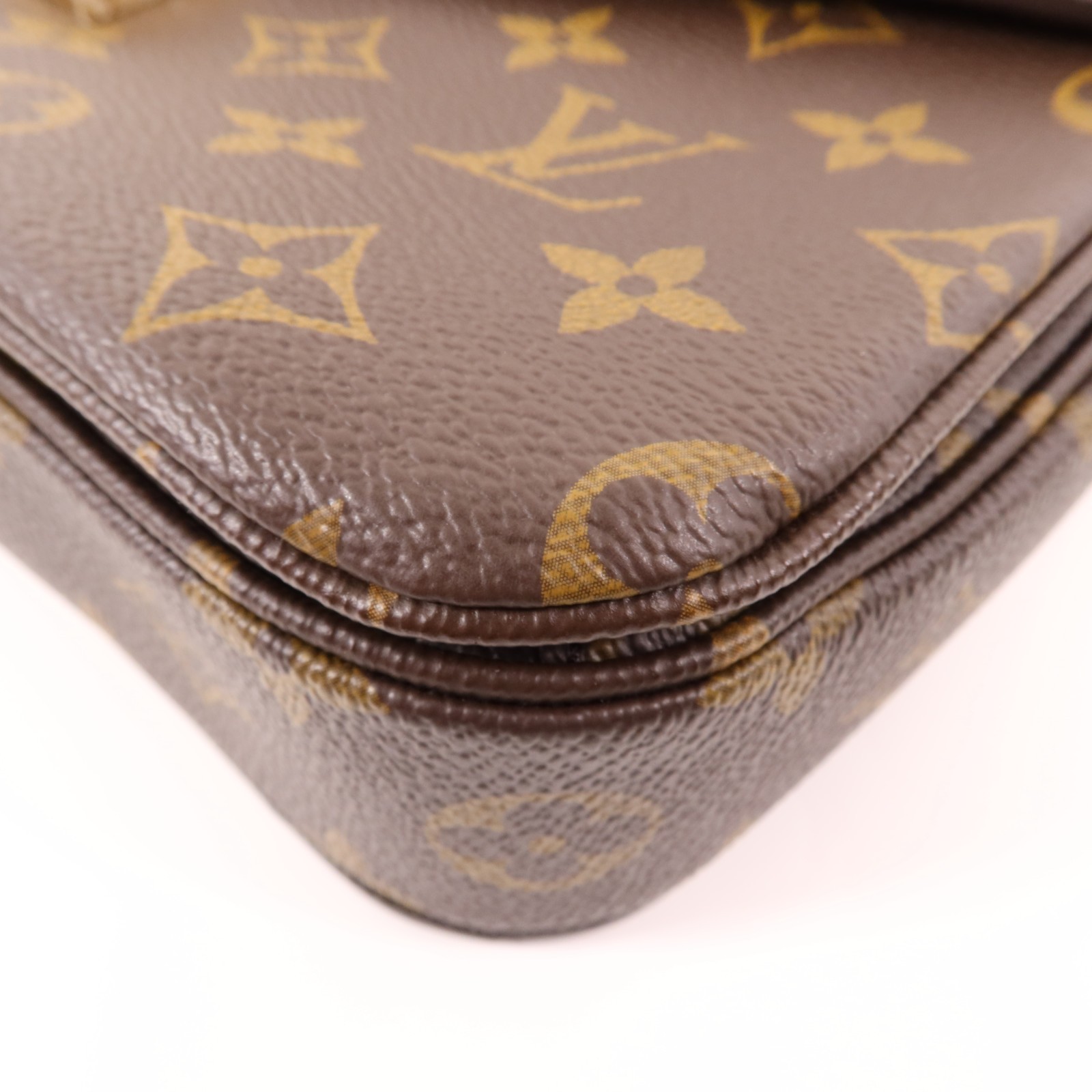 LOUIS VUITTON LV GHW Pochette Metis MM 2 Way Bag M44875 Monogram Brown