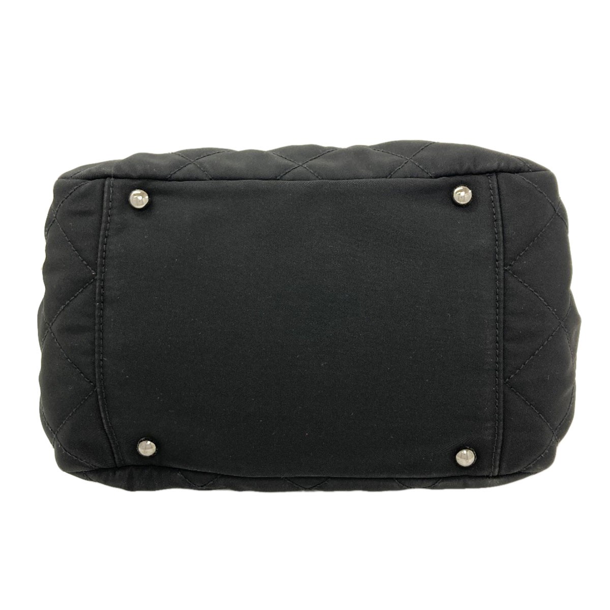 CHANEL Matelasse one belt SilverHardware Shoulder Bag Nylon Calf Ladies [Used]