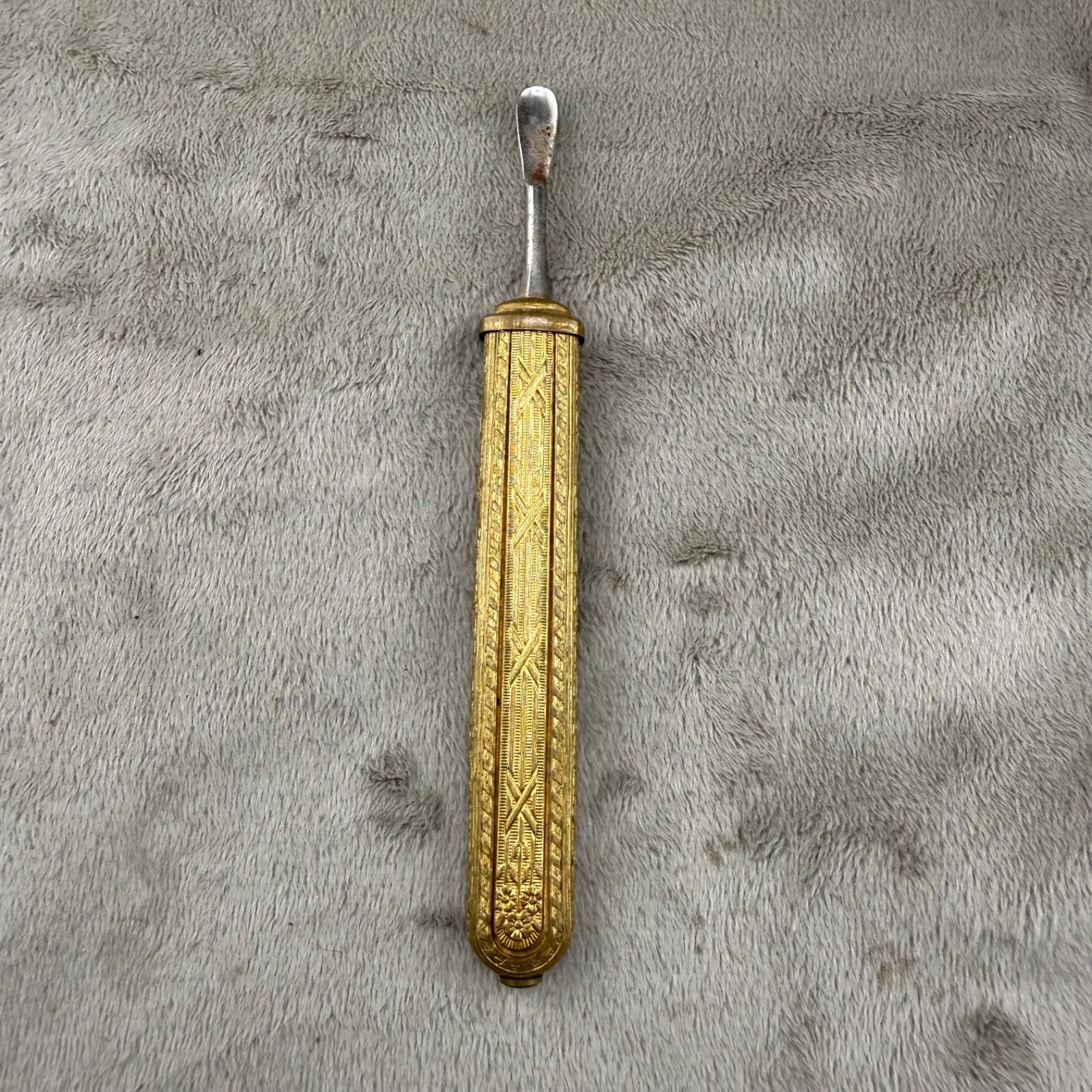 Vintage Vanity Item Gold Tone