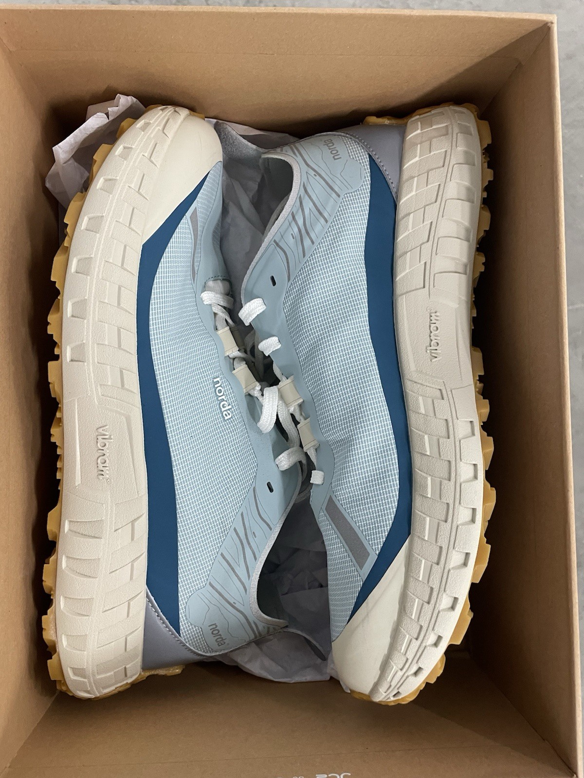 Norda 001 Trail Running and Hiking Shoes, New in box, Never Worn, Men’s size 9.
