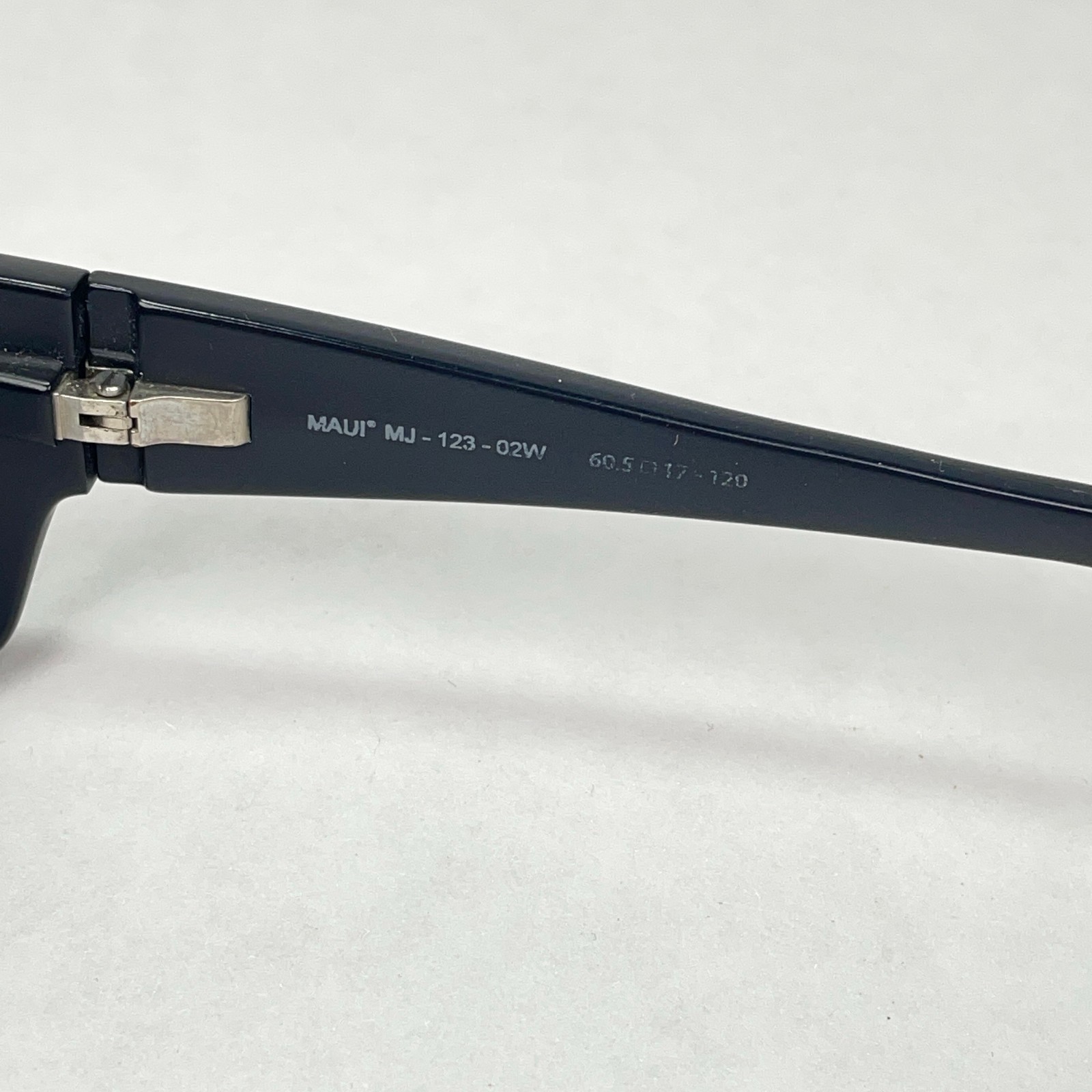 Maui Jim Wassup Sunglasses FRAMES ONLY MJ123-02W Black 60.5[]17 120 mm