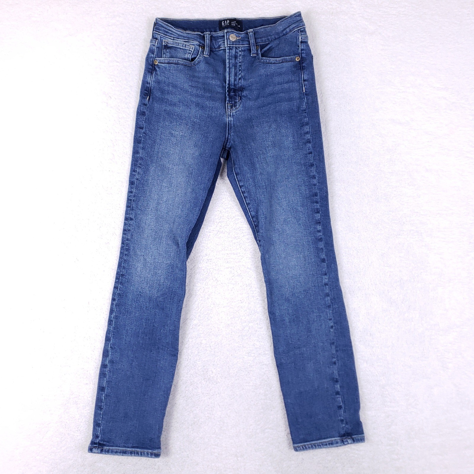 Gap Denim High Rise Slim Jeans Womens 4/27 Regular Soft Vintage Stretch