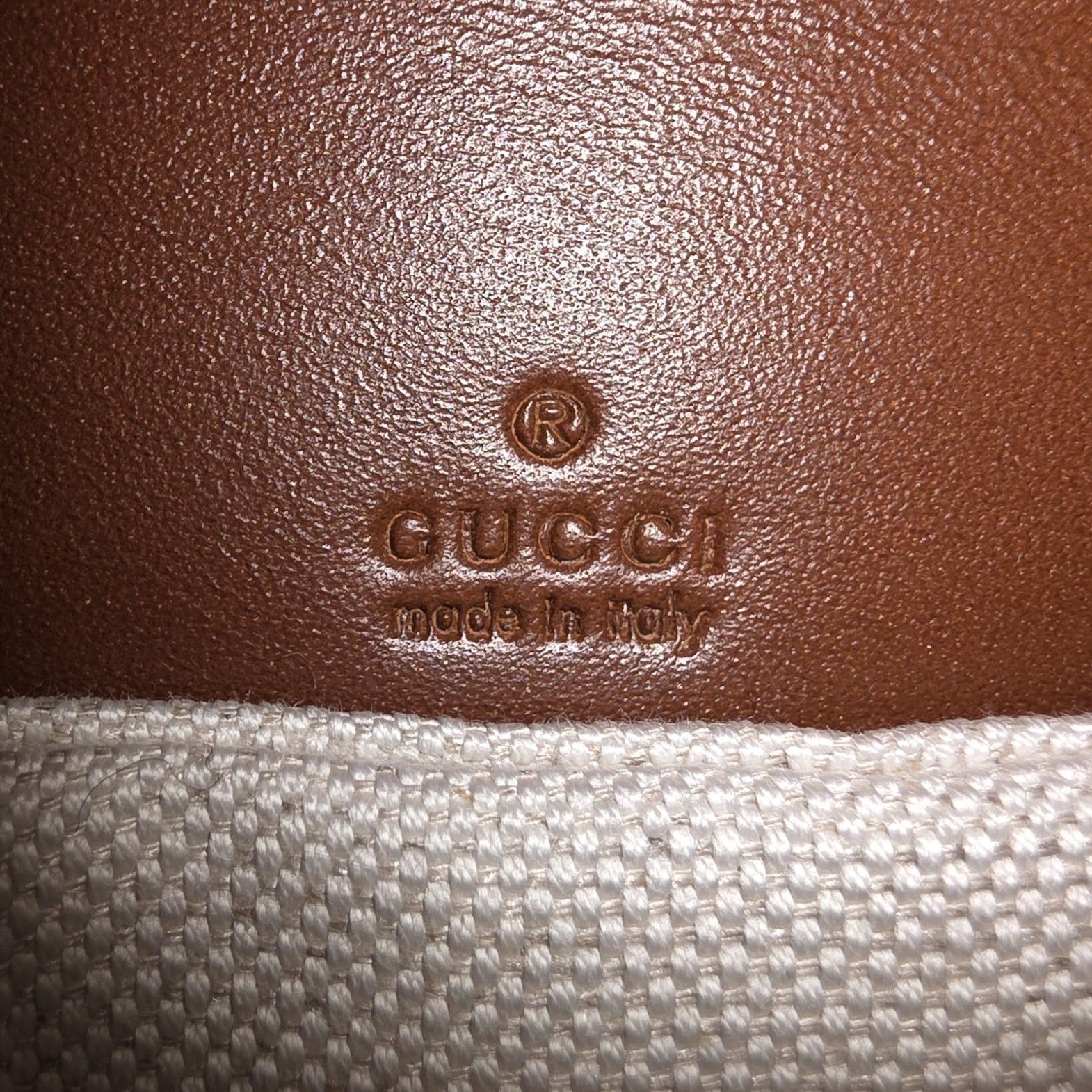 Gucci Bamboo 1947 Handbag Mini Beige Bag 17x12x5cm SN:735116000926