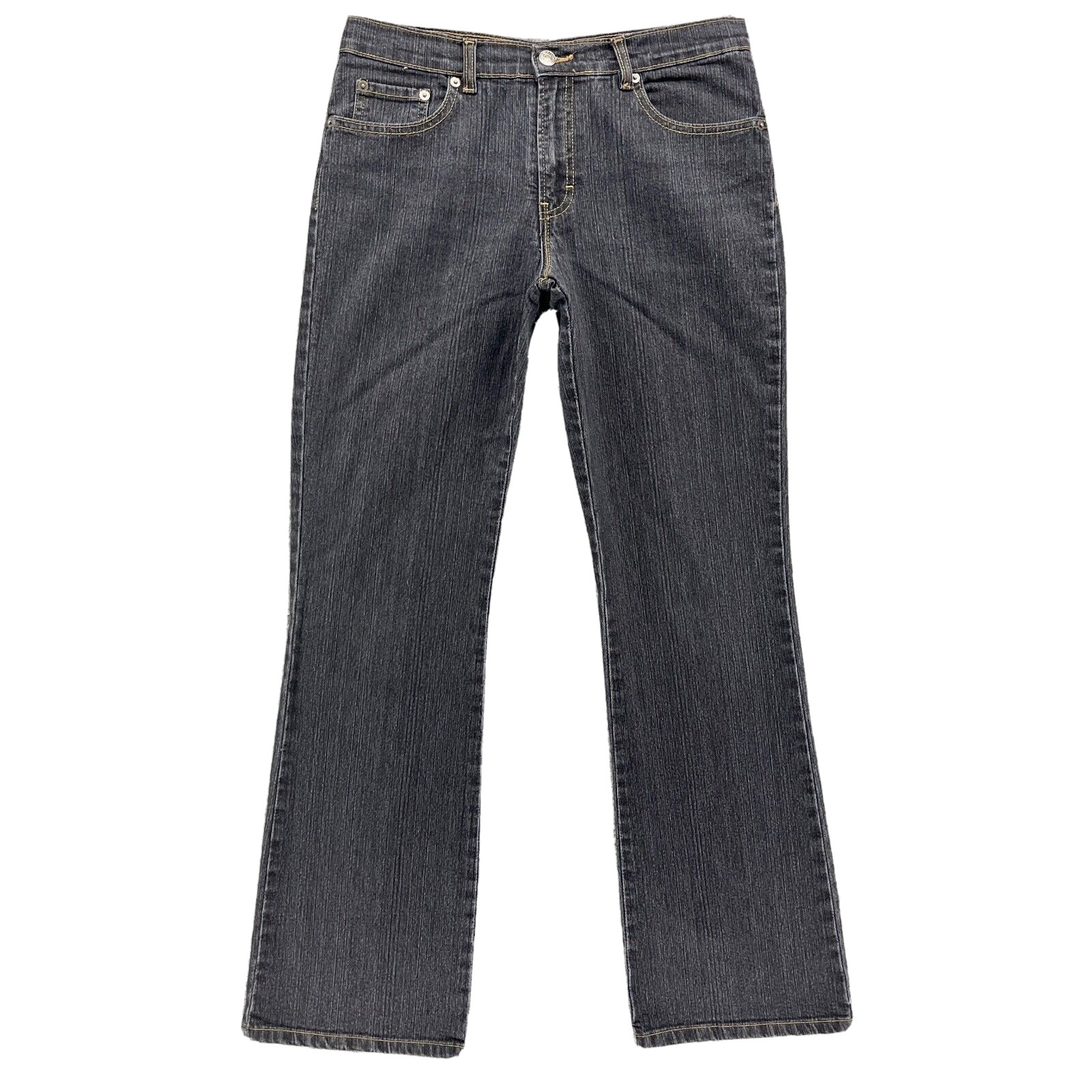 Jordache Pants Womens 9 Jeans Black Denim Boyfriend Pockets Stretch Ladies 30×30