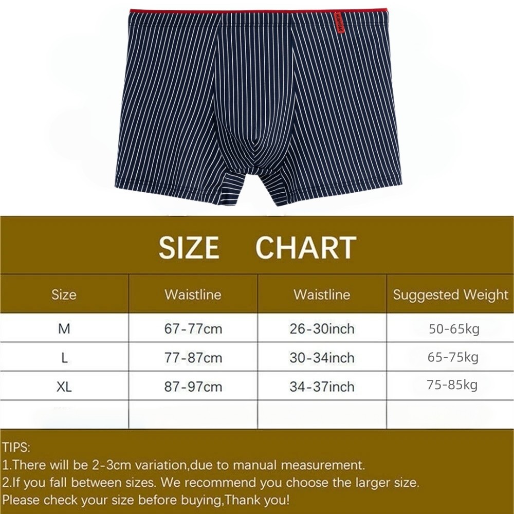 4 Pack Men s Trunks Breathable Underwear Soft Comfortable Boxer Briefs
