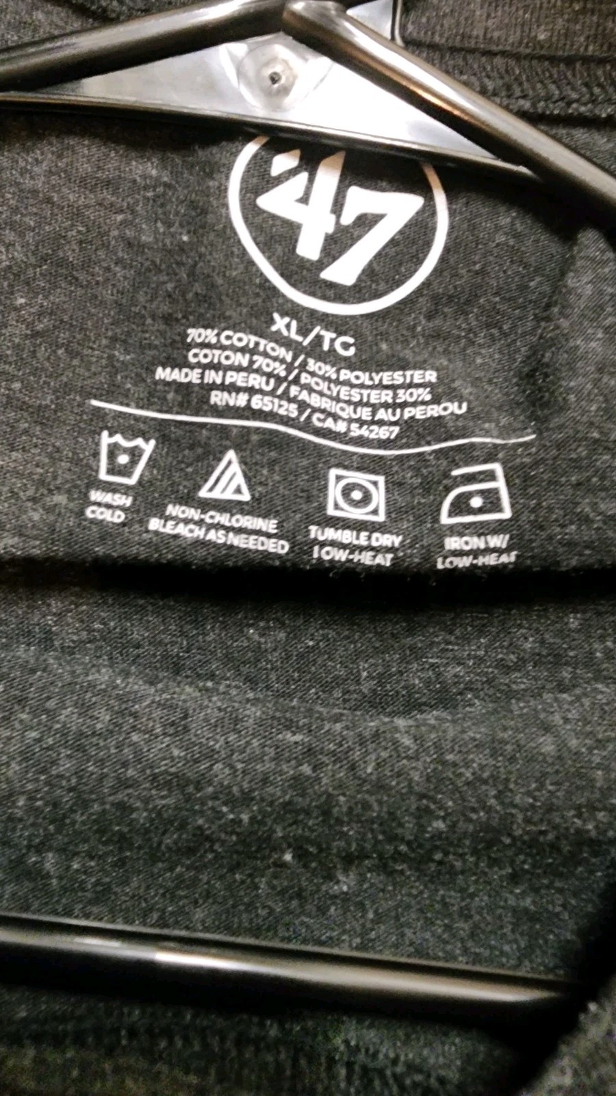 Born X Raised LA Dodgers Brand 47 Grey T Shirt XL