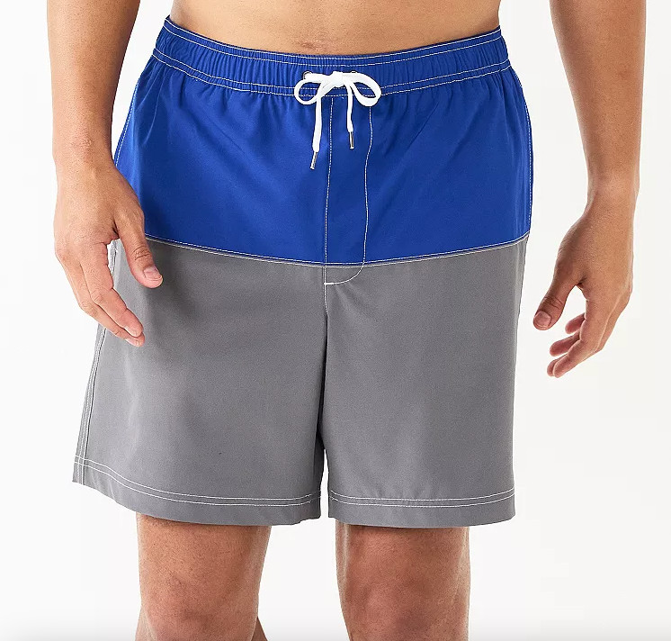 SONOMA Mens Full Elastic Waistband Swim Trunks (2 Colors) L XL 2XL NWT