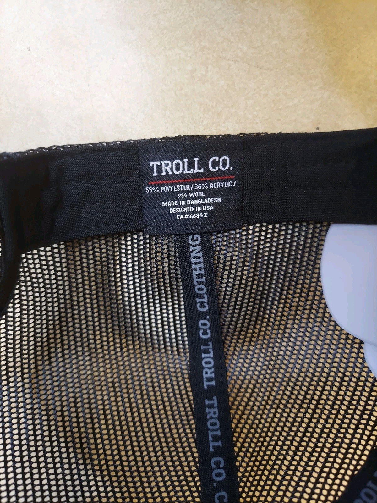 Dirty Hands Clean Money Troll Co Mesh Snapback Trucker Ball Cap NWT