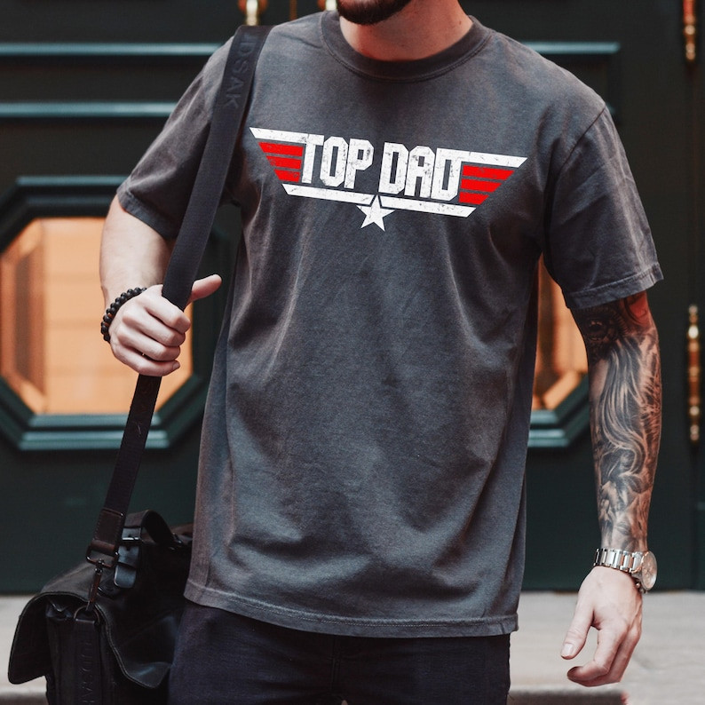 Top Dad Shirt Maverick Pilot Aviation Father’s Day Gift Graphic Tee