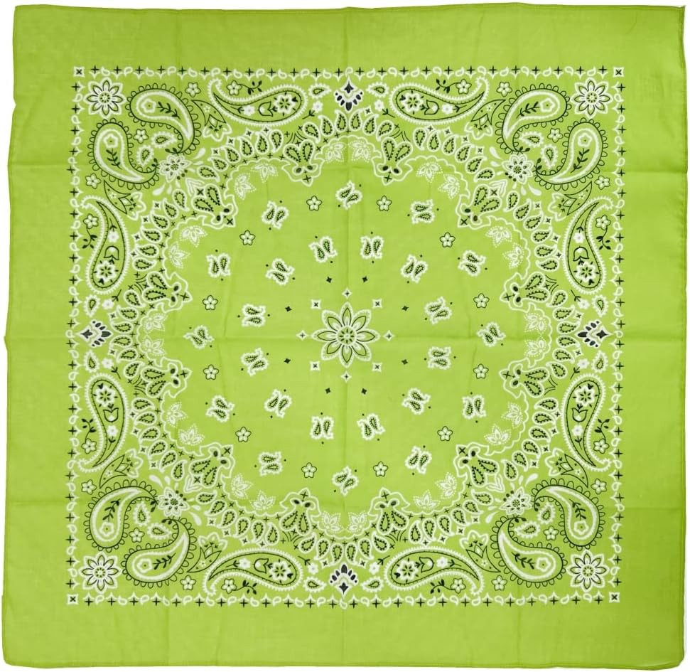 Single Pack Bandanas 60S Premium Cotton Soft Thin Handfeel Large Handkerchief fo