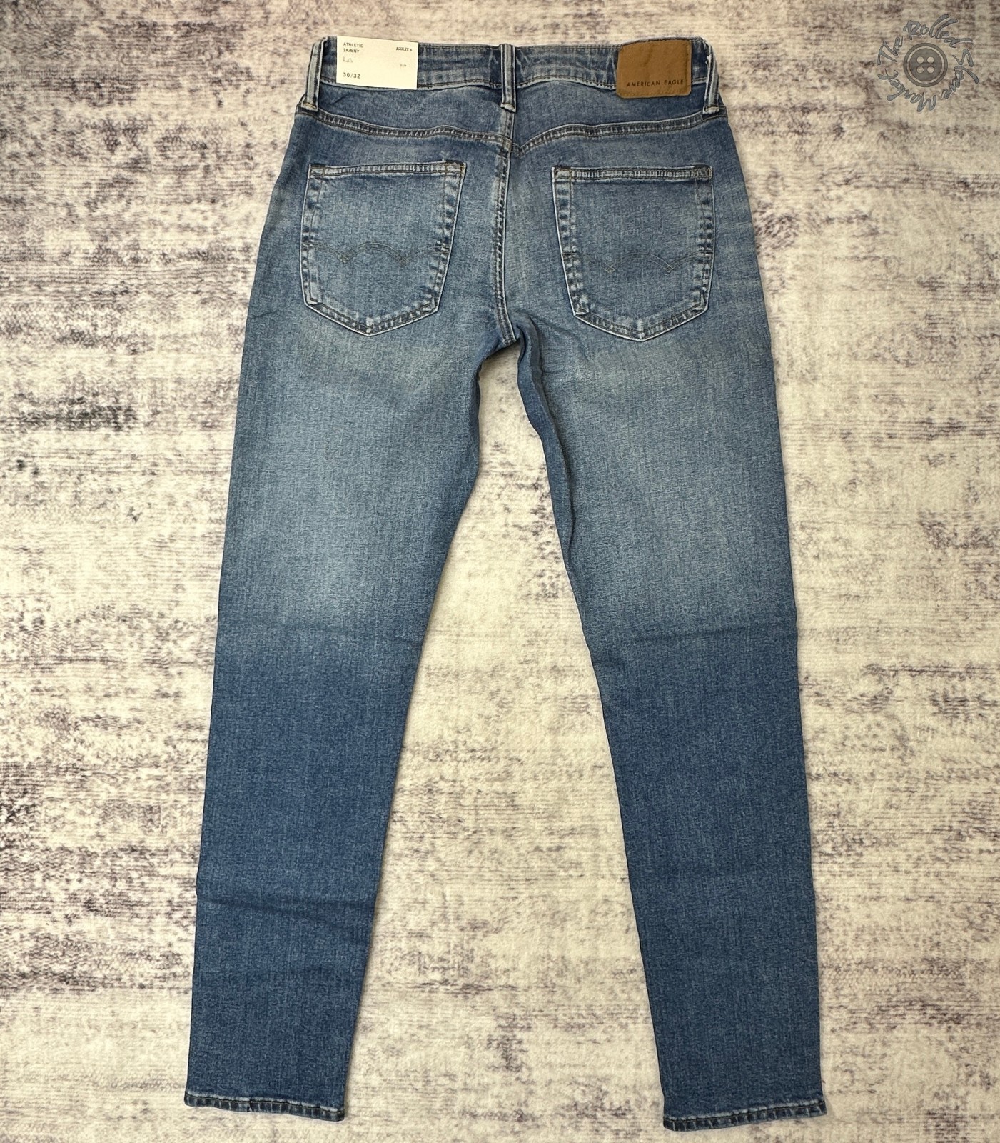 NWT American Eagle AirFlex+ Athletic Skinny Jeans Men’s 30×32 Medium Wash 6283