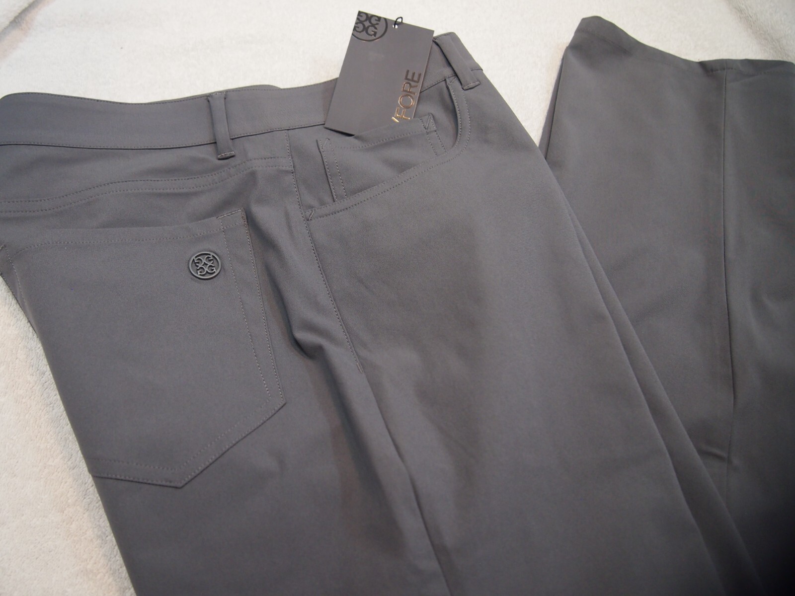 G/FORE Performance Fabric 4-way Stretch Tour 5 Pocket Pant NWT $185 33 x 32 Grey