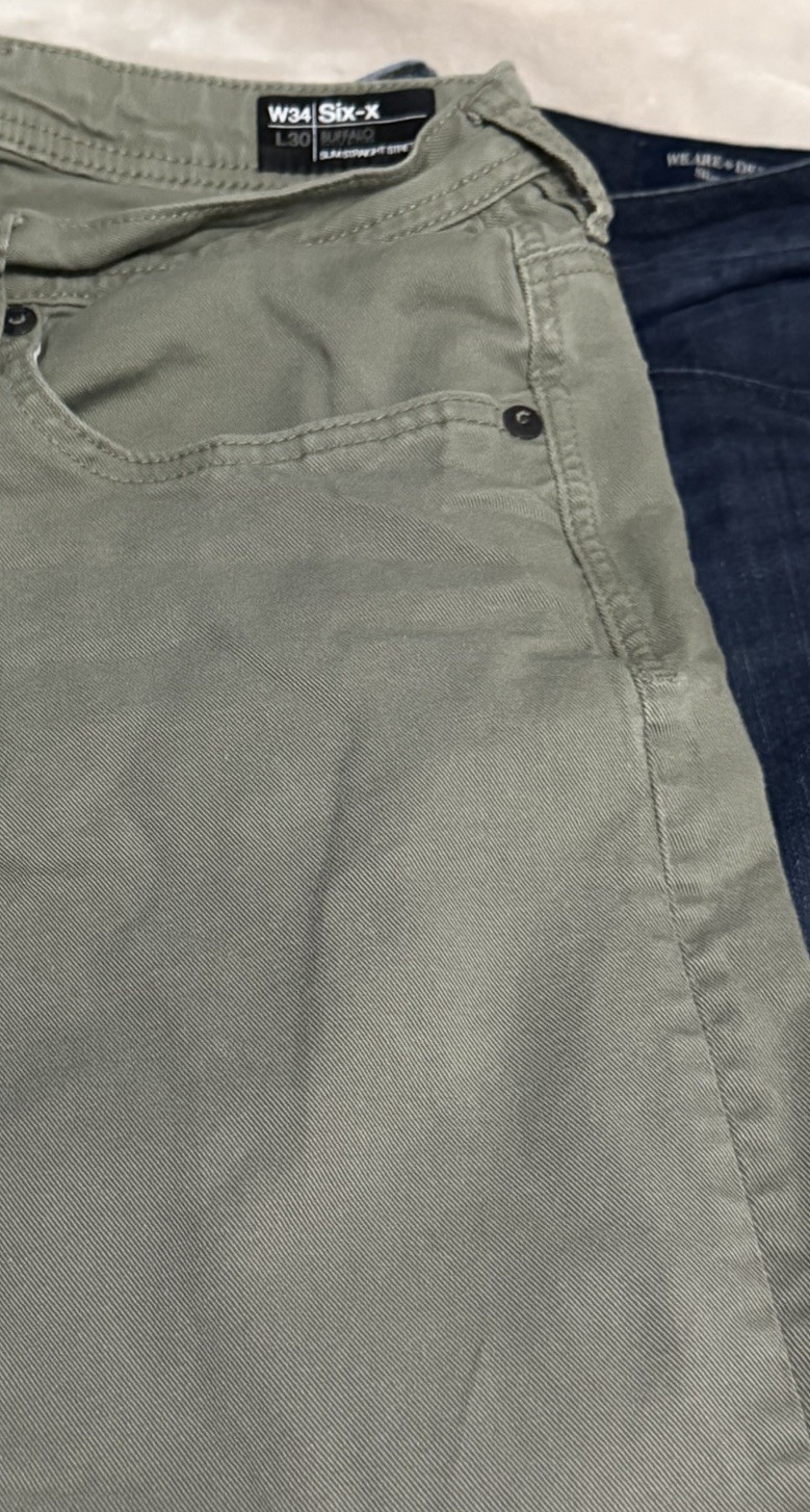 Lot of 5 Buffalo David Bitton Jeans Mens 34×30 33×30