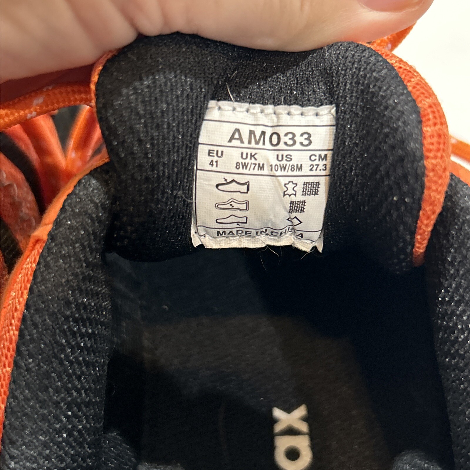 KnixMax Unisex Orange Low Top Hiking Trail Walking Trek Shoes 41 Men 8 Women 9.5