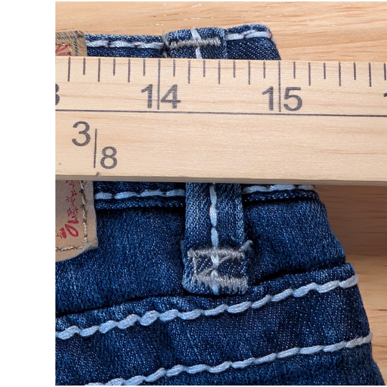 Series 31 Amethyst Jeans Womens 9 Dark Wash Thick Stitch Bootcut Flap Pocket Y2K