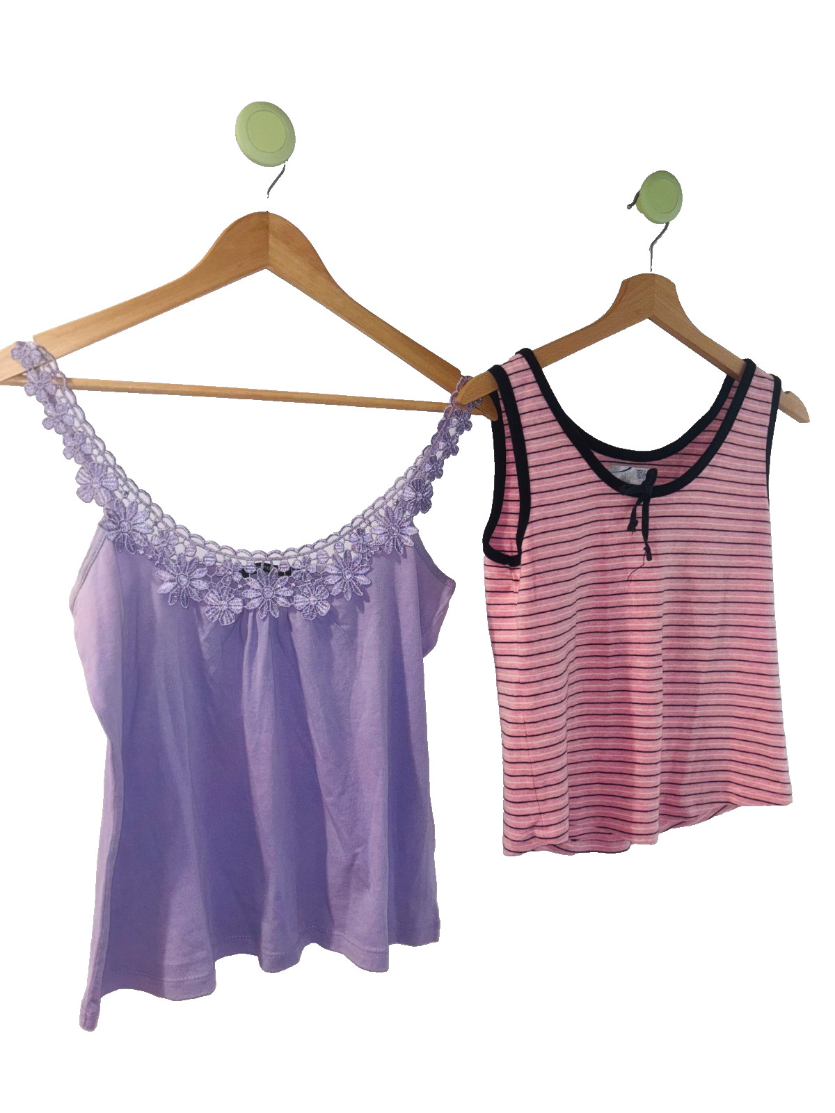 BHS Womens Vest Top Bundle, Pink & Lilac , Size 12, Summer Casual Wear