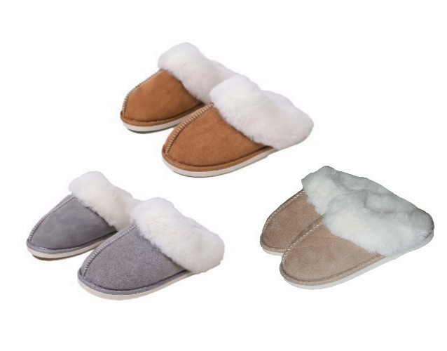 Women’s Fuzzy Memory Foam Scuff Slippers Faux Fur Cozy Comfort