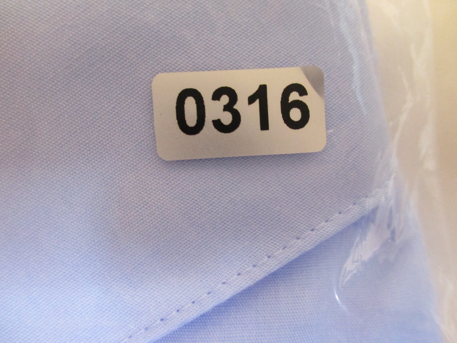 Lands’ End Shirt Women’s 14P Blue Wrinkle Free Broadcloth Long Sleeve Button Up
