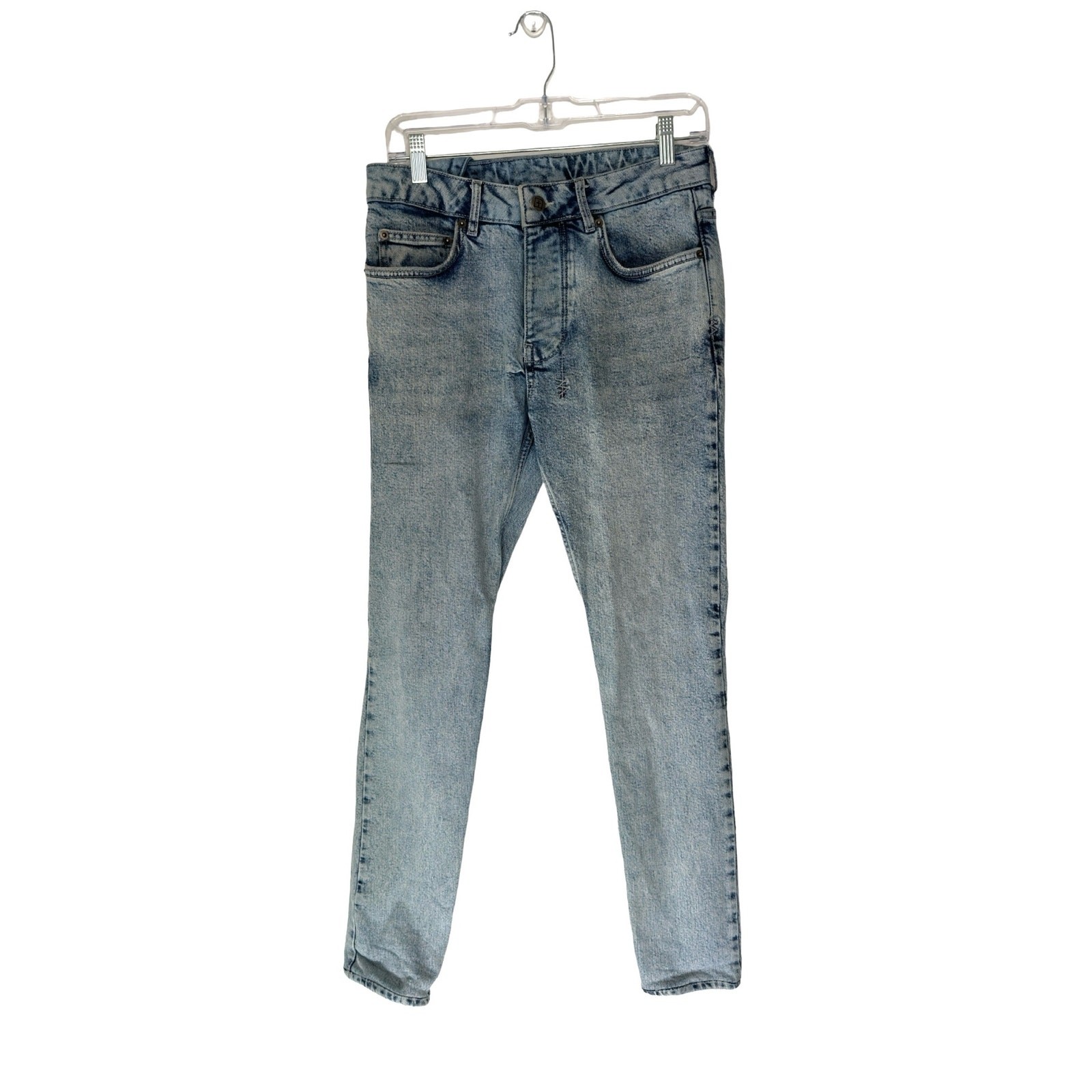 Ksubi Van Winkle Men’s Light Wash Button Flu Slim Skinny Leg Jeans Size 29