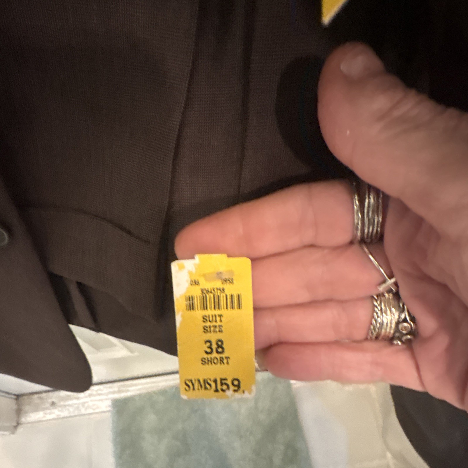 Andrew Fezza Men’s Brown Worsted Wool 2-Piece Suit 38S 32W Pleated