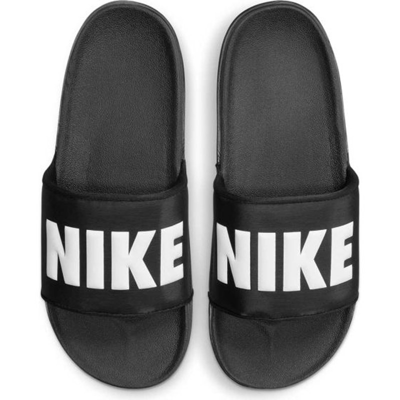 NEW Nike Offcourt Slides Men’s Black White Comfort Sandals Size 9 BQ4639‑012