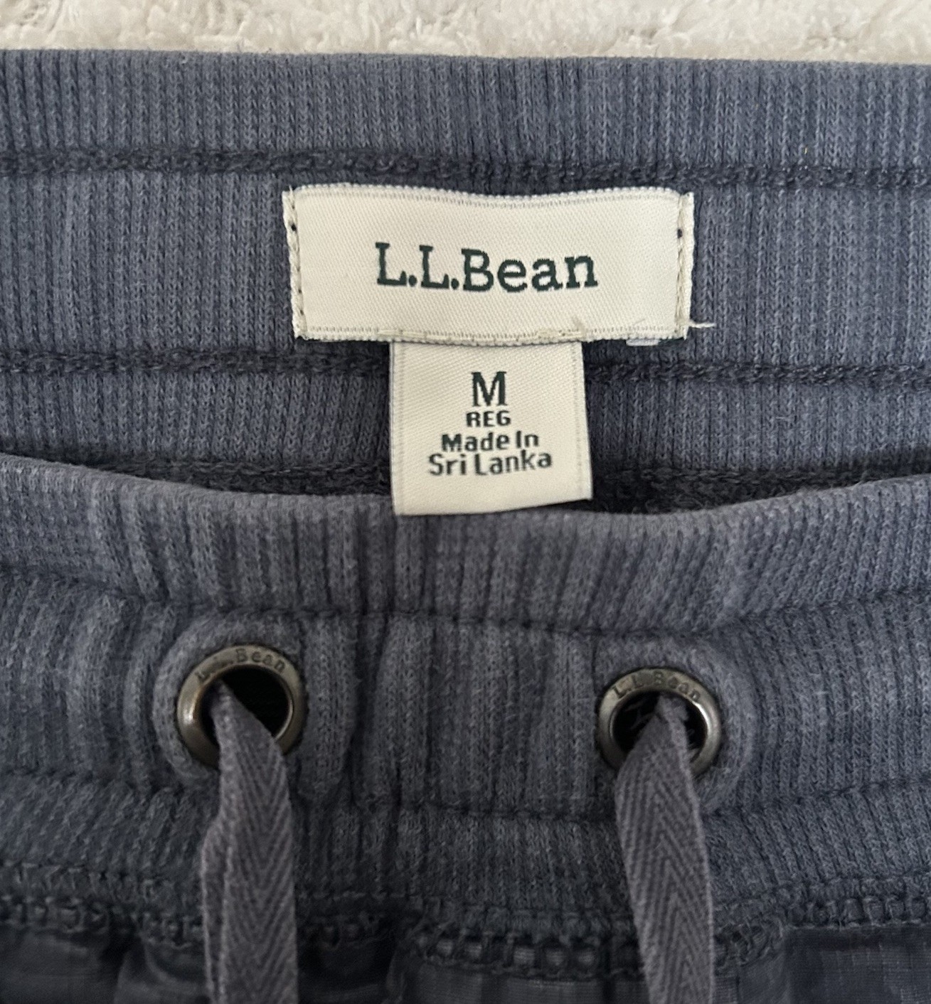 LL Bean Ripstop Cargo Pants Women M Navy blu Straight Leg Drawstring 505027