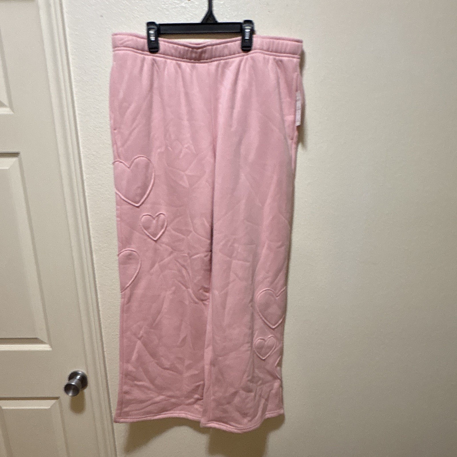 Pink Rose Women’s XL 2pc Heart Sweatshirt & Pants PS6T02565BSO
