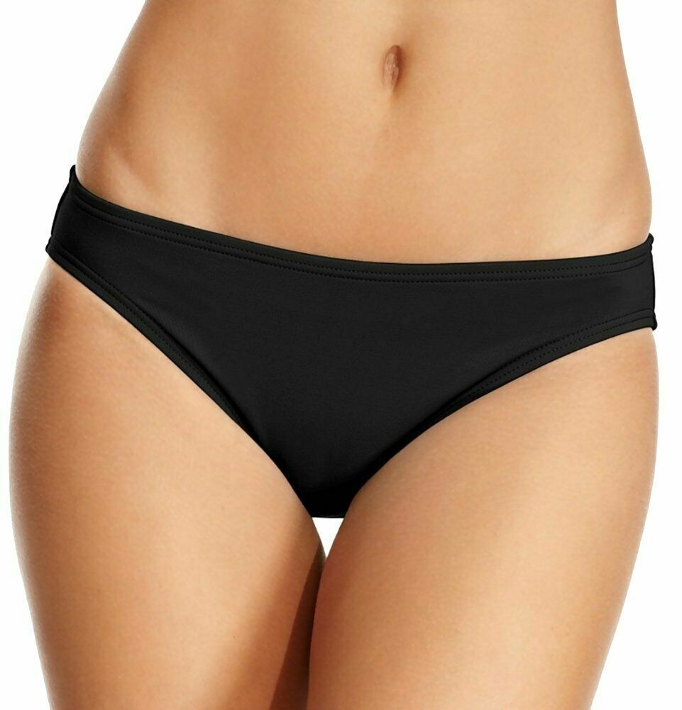 (NWT) Michael Kors Women’s Black Classic Hipster Bikini Bottoms Size L