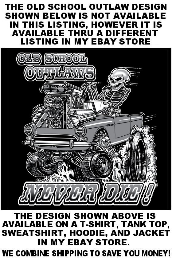 HENRY J KAISER OLD SCHOOL MUSCLE HOT ROD OUTLAW GASSER DRAG CAR SKULL WORK SHIRT