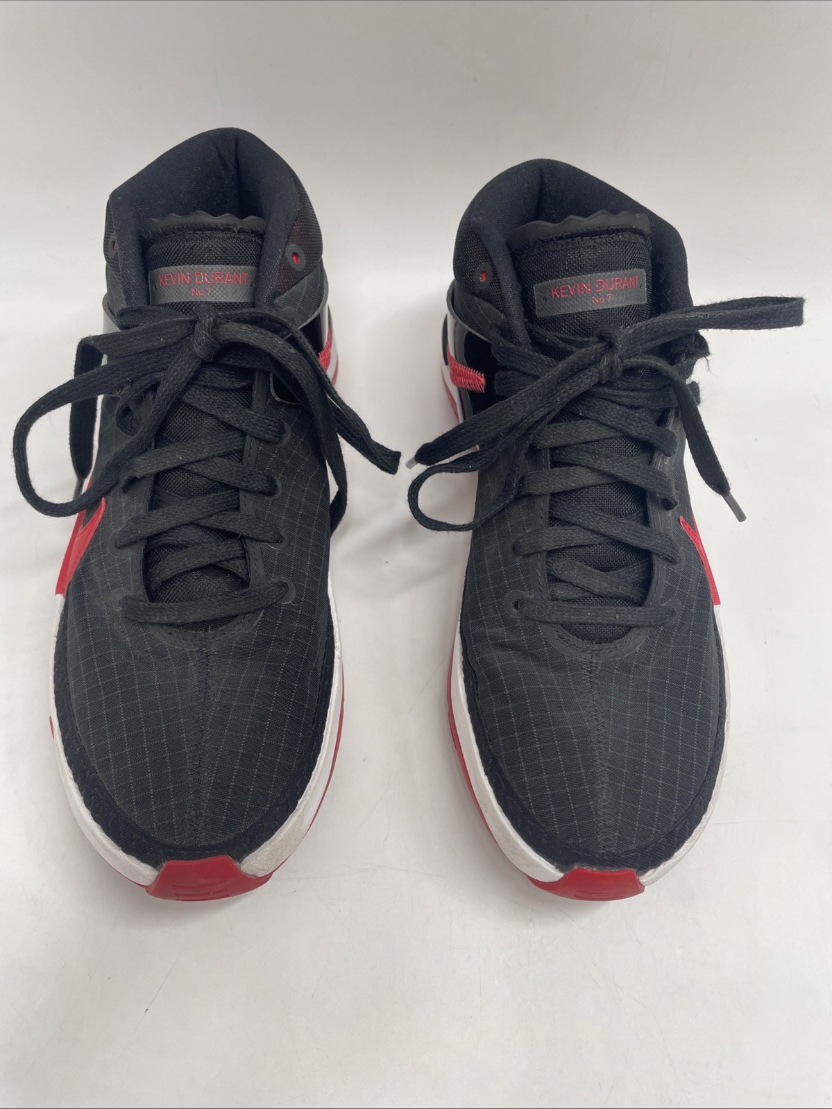 2020 Nike Kevin Durant 13 Bred Men’s 9.5 Black/Red Basketball Shoes (CI9948-002)