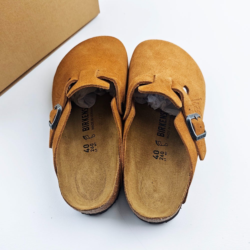 Birkenstock Boston x Stussy Caramel Clog Wide Women’s Shoes EU37-45 With Box