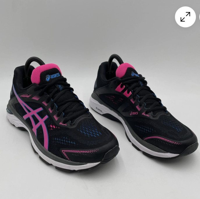 Asics GT 2000 7 Womens Size 9.5 Running Shoes Sneakers 1012A554 Black Pink