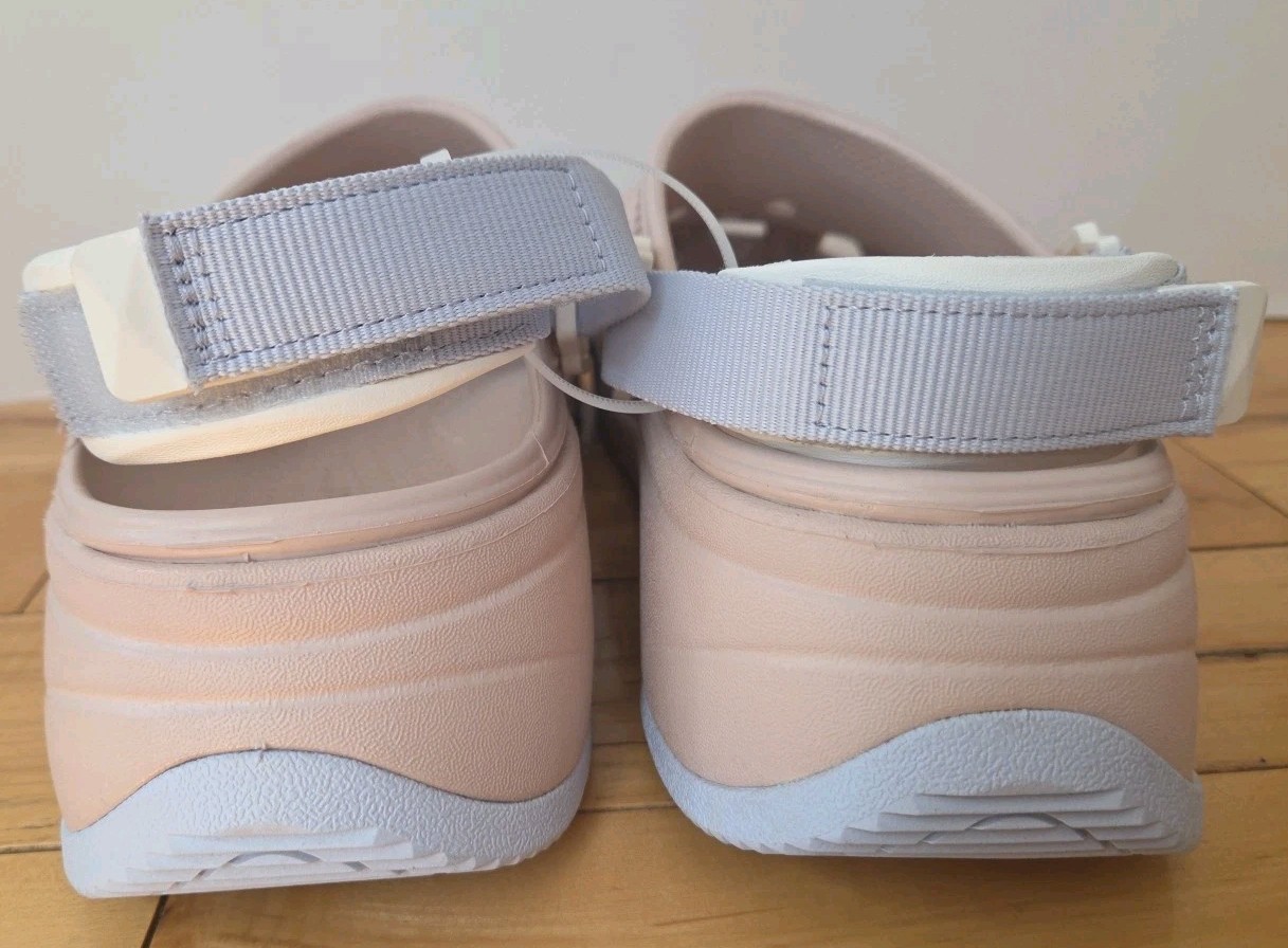 Crocs Hiker Xscape Color Block Platform Women Clog Slingback Sz W9/M7 BEIGE NEW