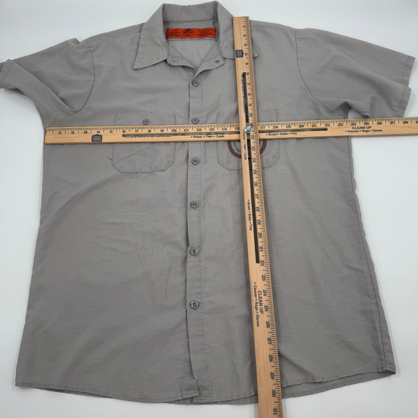 Red Kap Mens Grey Portland State University ASCE Work Shirt Large SP24SV4