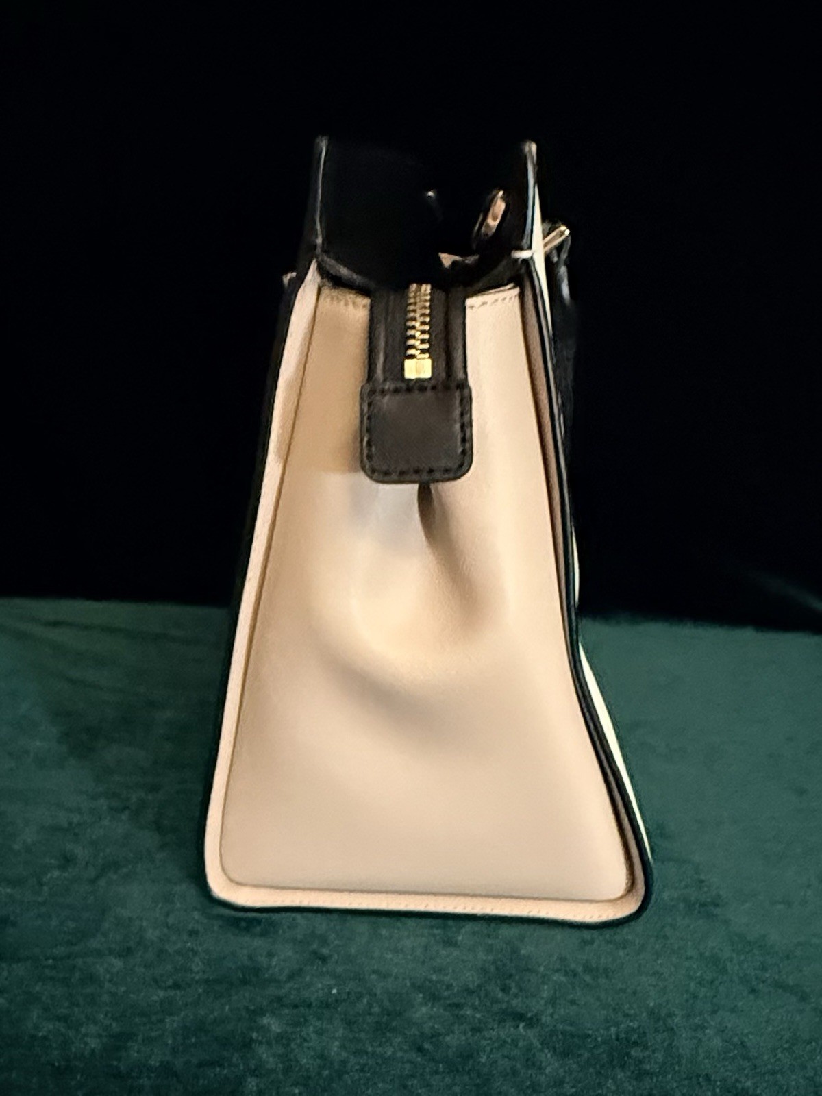 Authentic Kate Spade New York Black/White Colorblock Satchel Top Handle