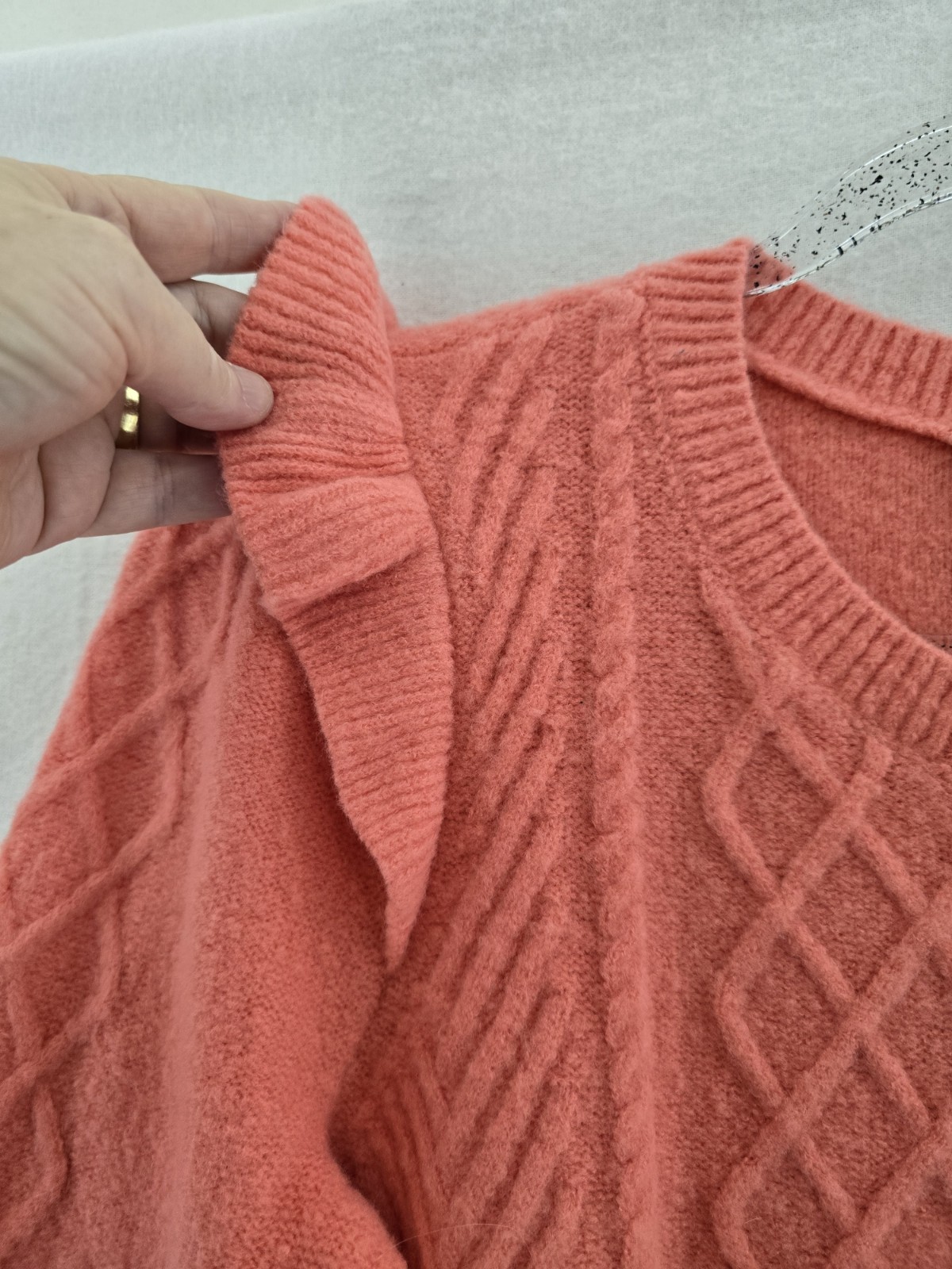 Talbots Orange Long Sleeve Pull Over Sweater Nylon Span Acrylic. Ladies Small