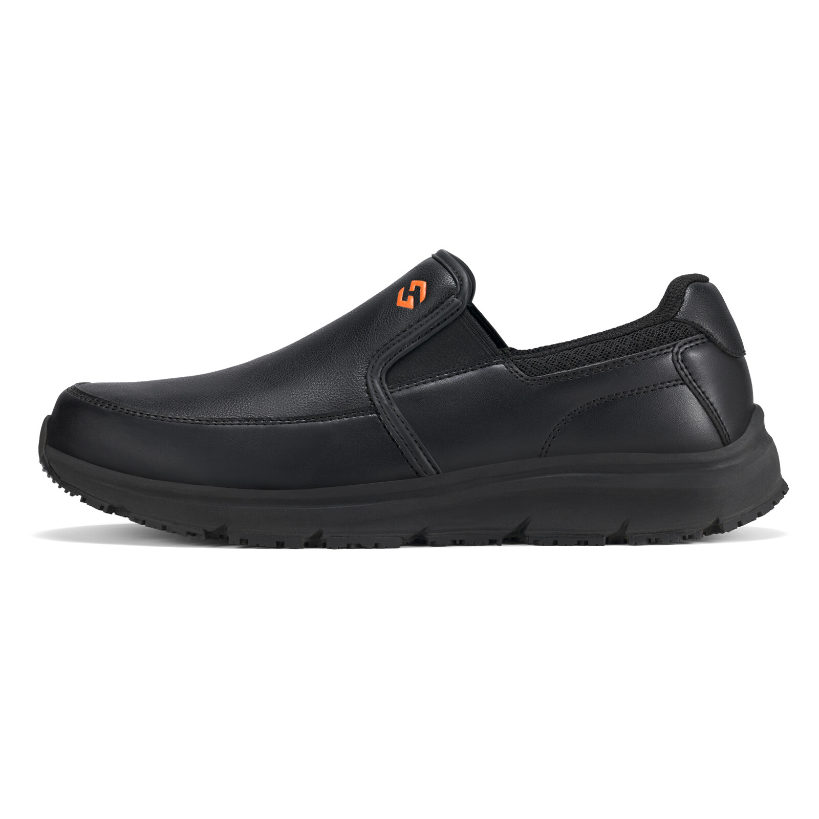 HISEA Men Slip-On Non-Slip Shoes Water & Oil Resistant Chef Restaurant Work Shoe