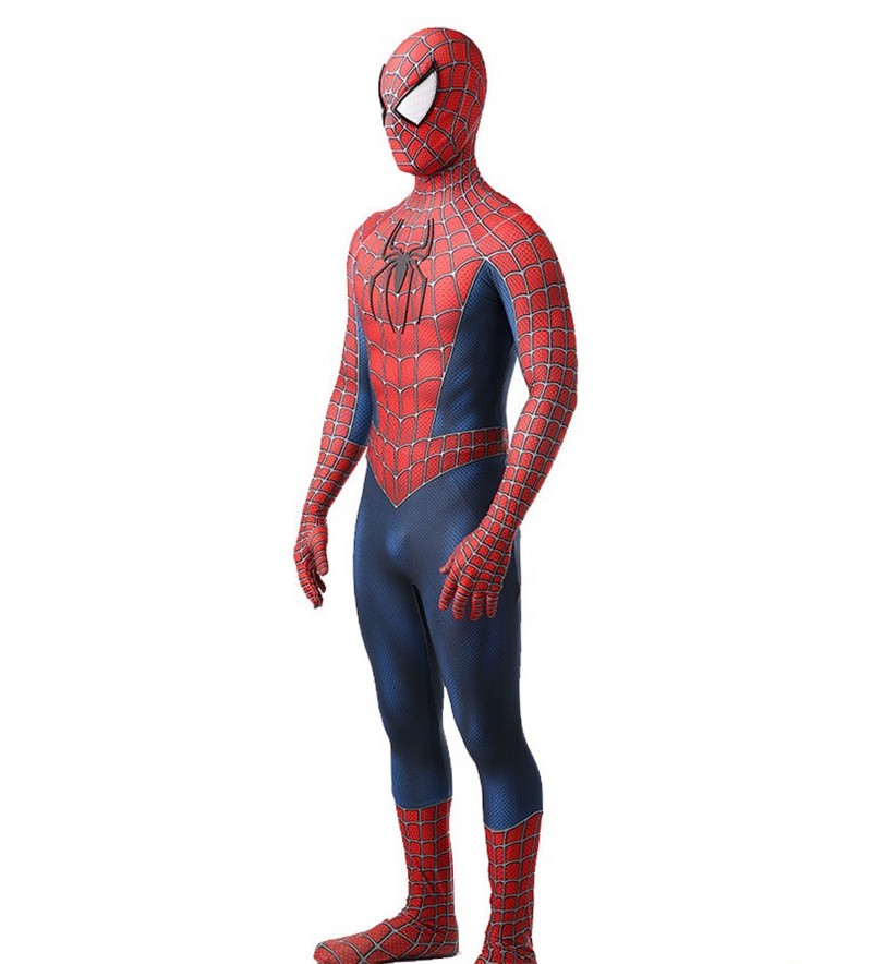 Classic Spider-Man Tobey Maguire Cosplay Costume Zentai Jumpsuit Bodysuit Suit