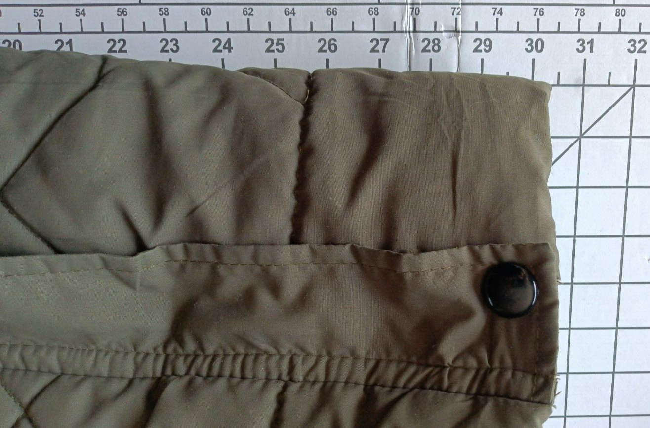 Extra Belleza Puffer Jacket Green Full Zip Sharpa Lined Women’s Med
