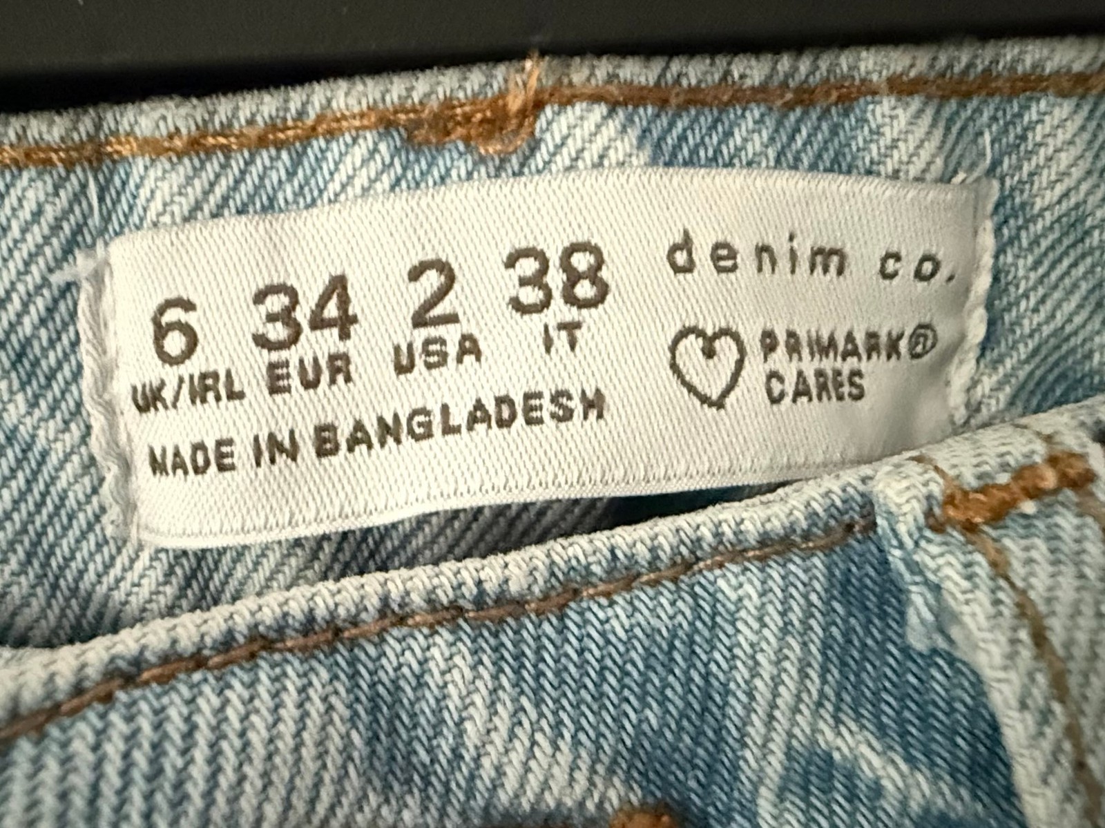 Primark Light Blue Distressed Denim Skinny Jeans UK Size 6 Ripped Grunge