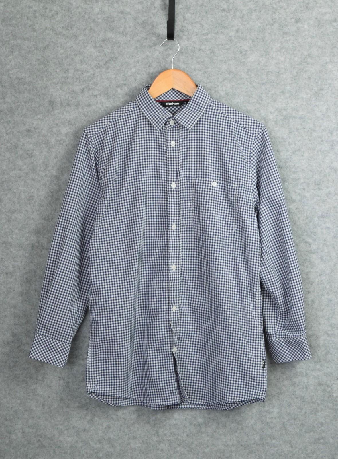 Rohan Newtown Long Sleeve Shirt Dark Blue/White Gingham Size S
