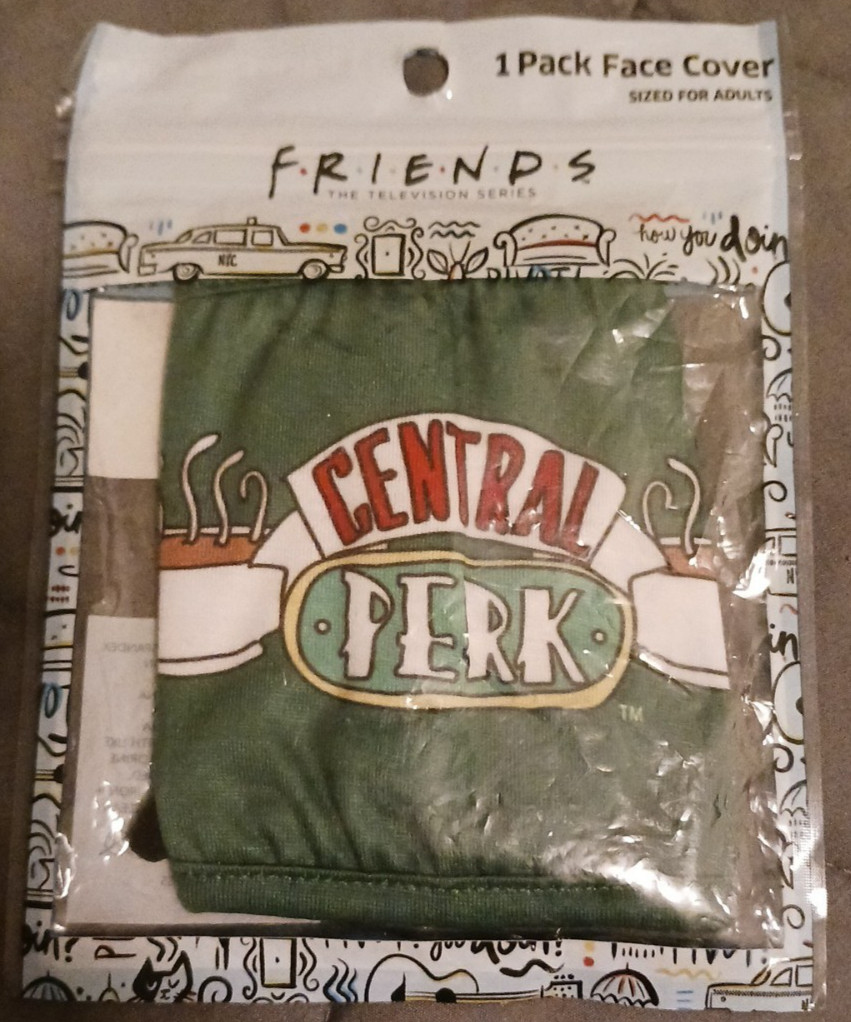 Friends (TV Show) Central Perk Adult Re-usable Face Mask, Face Cover