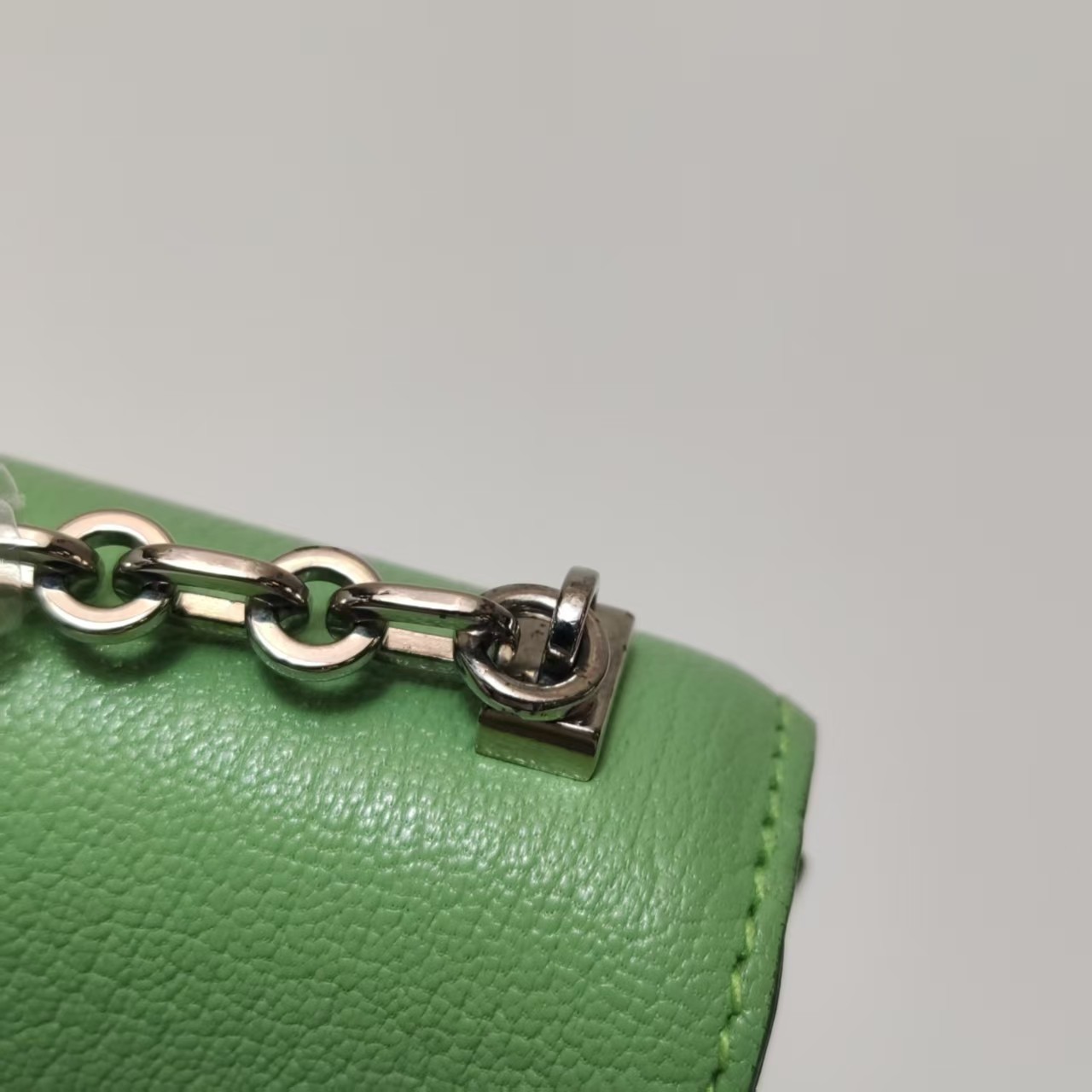 Hermes Verrou Mini 17 Chevre Mysore Vert Criquet 3I Avocado Green SilverPHW Auth