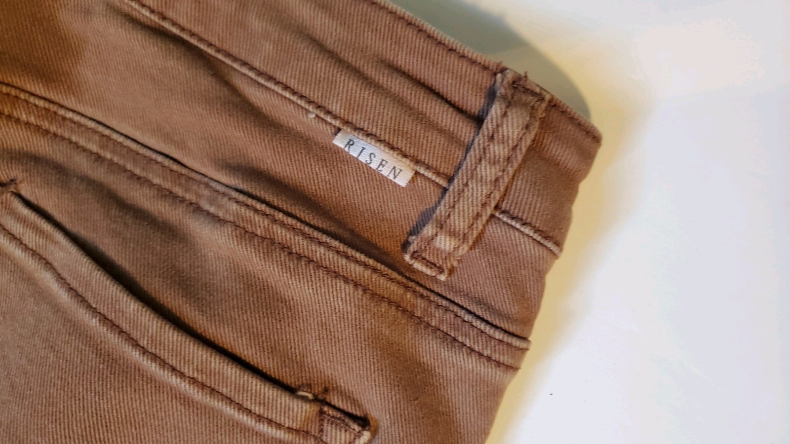 Womens Risen High Rise Wide Leg Jeans Expresso, Brown, Fringe, Slit Size 9/29