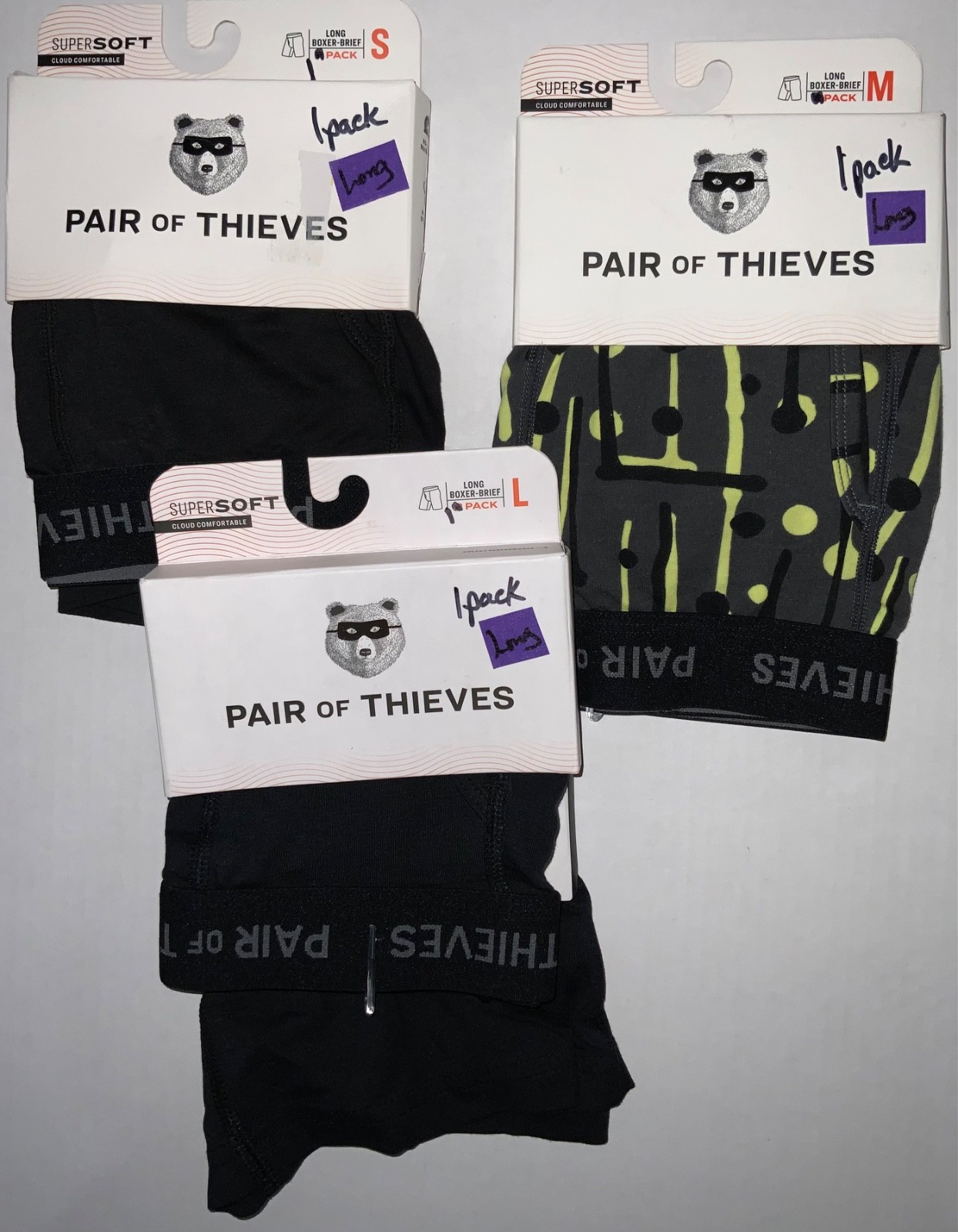 Pair Of Thieves SUPER SOFT LONG LEG Boxer Briefs the most fitting undies S M L