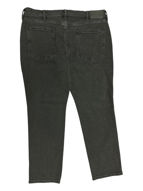 Mutual Weave 38×30 Jeans Black Rince Abrasion Slim at Hip Thigh Sits Below Waist